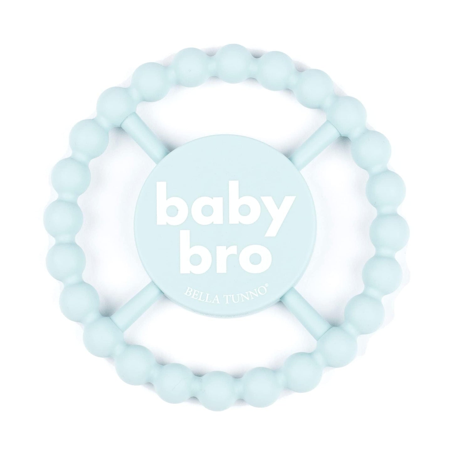Bella Tunno Happy Teether for Girls - Soft & Easy Grip Teething Ring Perfect for Babies and Teething Toys to Help Soothe Gums, Non-Toxic, Little Sis