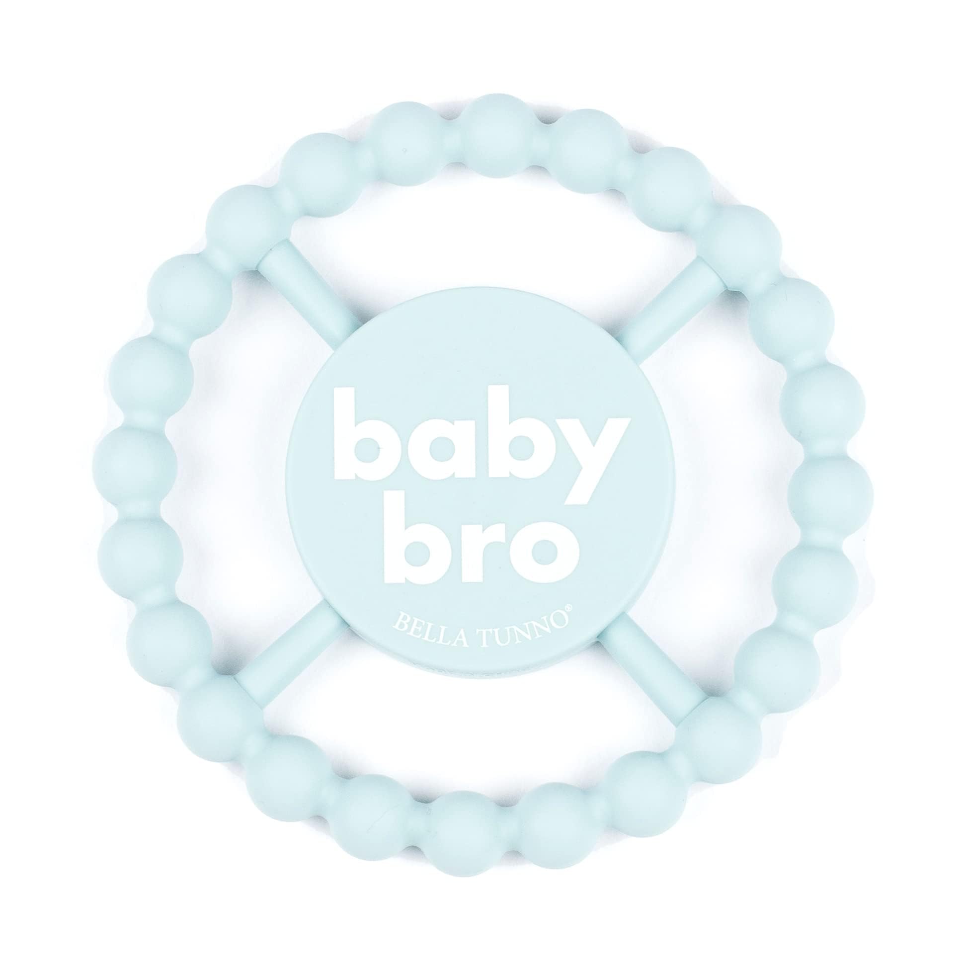 Bella Tunno Happy Teether for Girls - Soft & Easy Grip Teething Ring Perfect for Babies and Teething Toys to Help Soothe Gums, Non-Toxic, Little Sis