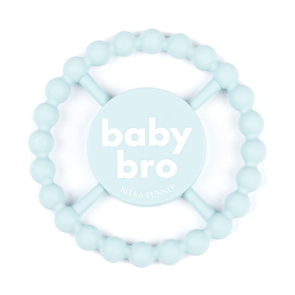 Bella Tunno Happy Teether for Girls - Soft & Easy Grip Teething Ring Perfect for Babies and Teething Toys to Help Soothe Gums, Non-Toxic, Little Sis
