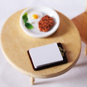 1/12 Miniature Clipboard Dollhouse Decoration Accessories, DIY Micro Scene Decor, Decorations