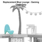 Replacement Part for Barbie Doll Dreamhouse Doll House Playset HMX10 - Replacement Blue Lounge - Gaming Chair
