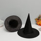 LKQBBSZ 3 Pack Black Wizard Hats Hanging, Halloween Black Witch Hat Witch Cap Costume Accessory for Halloween Christmas Party