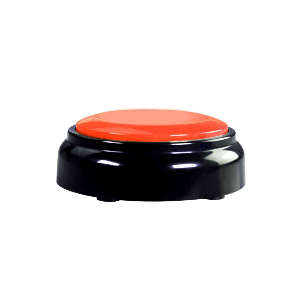 Sound Talking Button - Recording Your Voice Button- Answer Buzzer -30 Seconds Recording- Easy Press button With High Sound Quality (Red + Black)