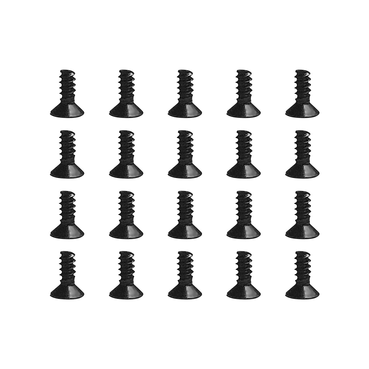 EBCO 10x Trucks & 40x Screws & 20x Nuts & Spanner Tool for 96mm Fingerboard Skateboard Wooden Deck Parts Kit