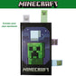 Innovative Designs Minecraft Stationery Set for Kids, Minecraft Journal, Stickers, Ballpoint Pen, Sticky Tabs, 60 Lined Pages
