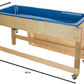 GREENGUARD Gold Certified Sand and Water Activity Table for Kids, Birch Plywood Classroom Sensory Play Table with Plastic Tub, Locking Casters