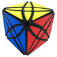 Willking Flower Rex Puzzle Cube 8 Axis Hexahedron Petals Abnormity Irregular Twist Cube Toy Black