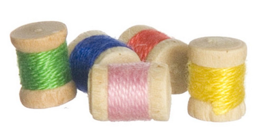 New Dolls House Sewing Room Accessory Cotton Reels 443