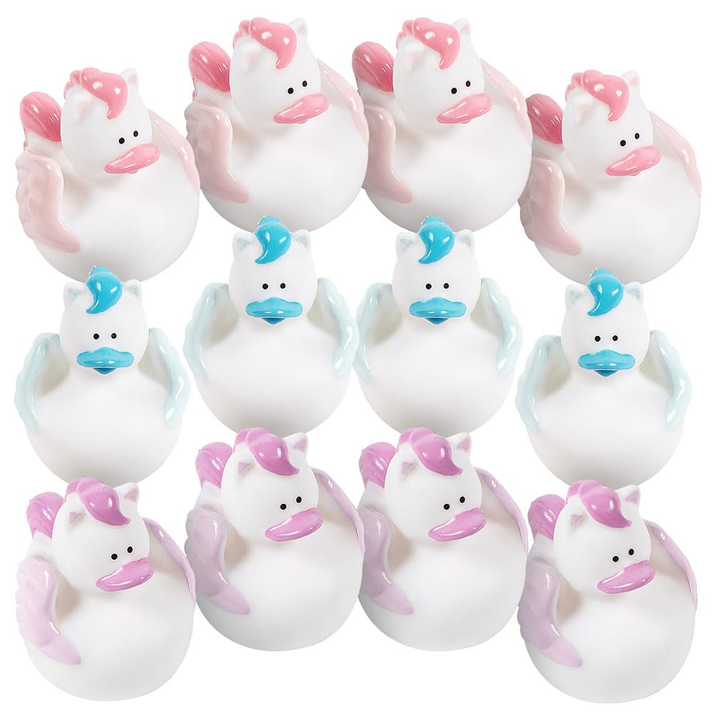 Fun Express - Pegasus Rubber Ducky - Toys - Character Toys - Rubber Duckies - 12 Pieces