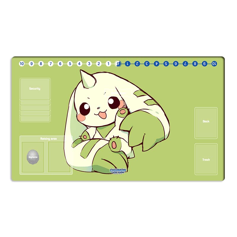 Mlikemat New DTCG Duel Playmat Digimon Board Terriermon Trading Card Game Mat Desk Pad + Free Bag (ZD002-033-SM)