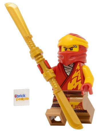 Lego Ninajgo Core: Kai Minifigure with Dual Bladed Gold Sword