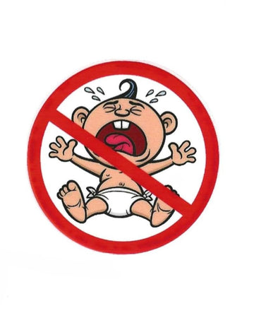 10 No Cry Babies Stickers, No Whiners, No Crybabies!