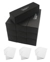 Fageverld Trading Card Storage Box with Dividers, 10 Count Cardboard Collector Boxes for Sports Baseball Mtg, Black