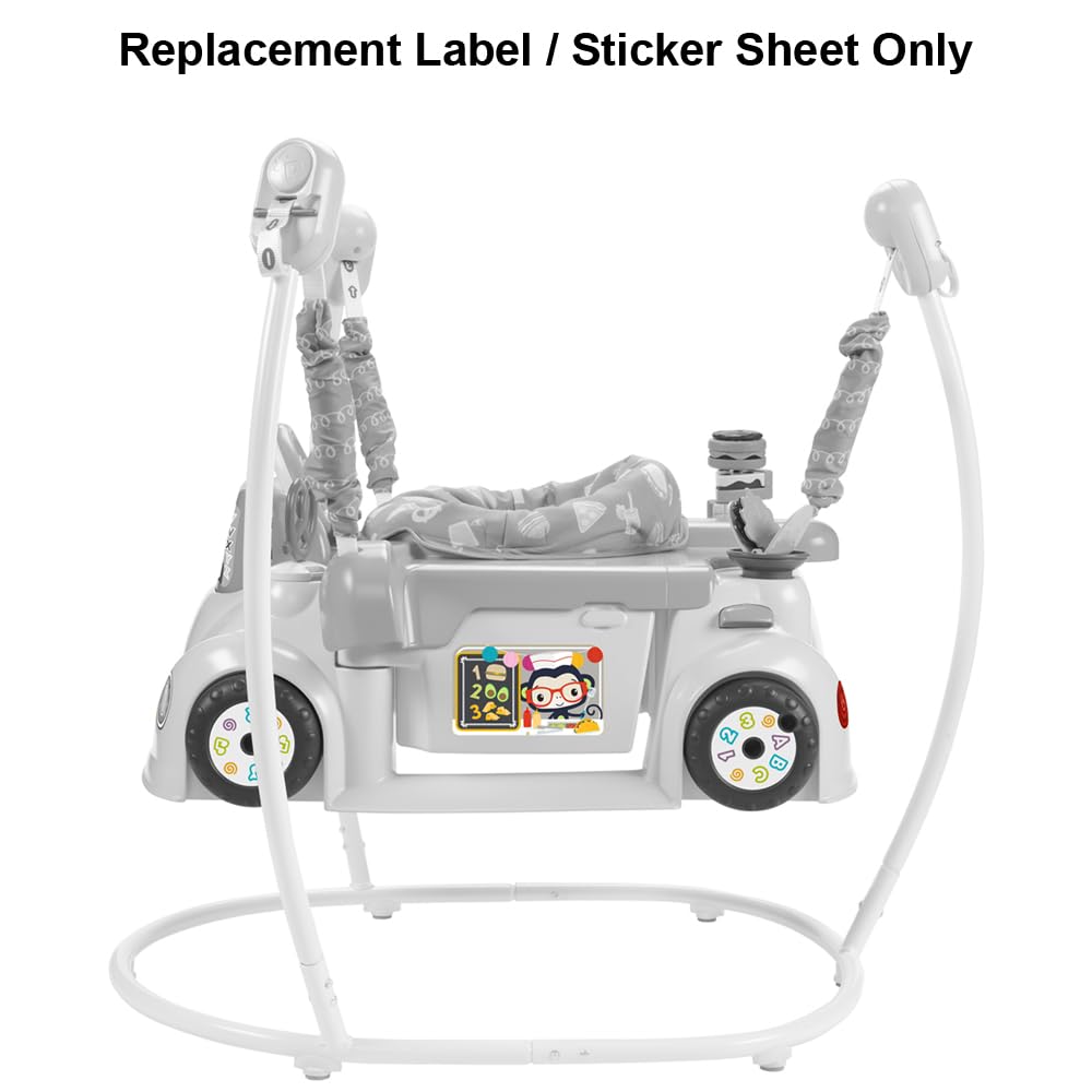 Replacement Part for Fisher-Price 2-in-1 Servin' Up Fun Jumperoo - HBX70 ~ Replacement Label/Sticker Sheet