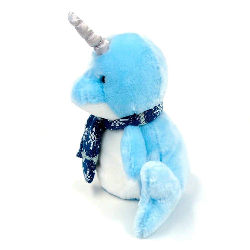 GUND Neptune Christmas Narwhal Holiday Plush, 10", Blue