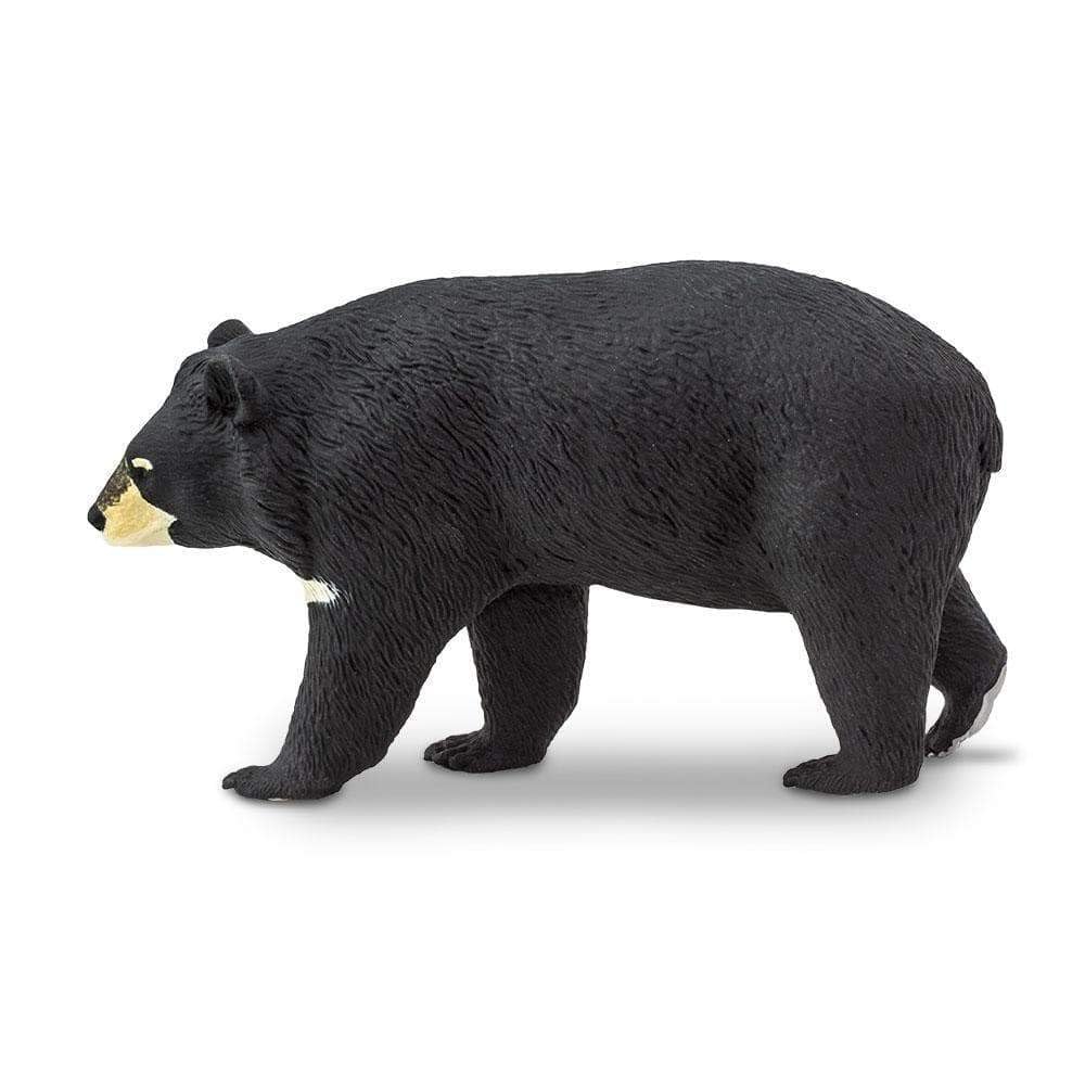 Safari Ltd. Moon Bear Figure - Realistic 4.5" Asian Black Bear Model - Educational Toy for Boys, Girls, and Kids Ages 3+