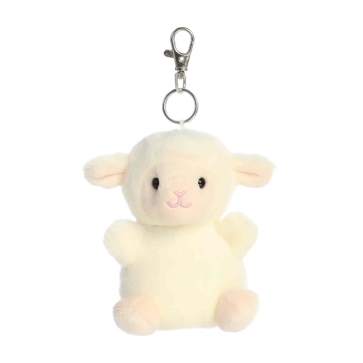 Aurora Palm Pals 4" Woolly Lamb Adorable Clip-On