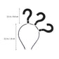 STOBOK Question Mark Headband Party Hair Hoop Novelty Headwear Hair Band Party hat Costume Favors Supplies (Black)
