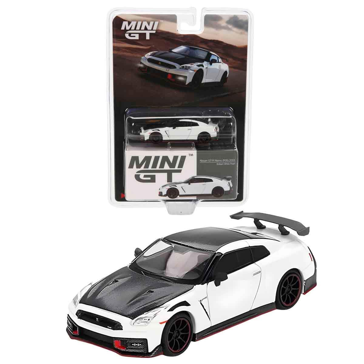 MINI GT Nissan GT-R Nismo 2024 - Brilliant White Pearl Diecast Model #1045 - Limited Edition Collectible 1:64