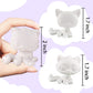 diylpshome 6Pcs Mini Pet Figure Base, Ideal for DIY Paint & Model Kits,Custom DIY Collie Dachshund Great Dane Cocker Spaniel Tabby Cat Sitting Cat