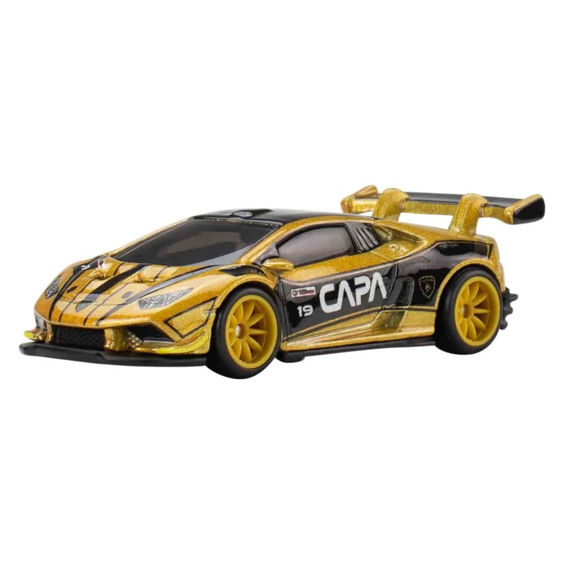 Hot Wheels Premium Pop Culture Gran Turismo Lamborghini Huracán LP 620-2 Super Trofeo 1:64 Scale Die-Cast Car, Metal Body & Real Riders Tires