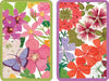 Caspari Jumbo Bridge Playing Cards - Halsted Floral, 2 Decks, Bridge-Sized Playing Cards in Gift Box, Jumbo Typeface, Elegant Botanical Design