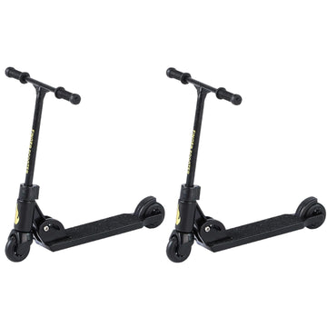 2Pcs Finger Scooter - 2-Wheeled Scooter - Foldable Finger BMX with Brake | Finger Board Accessories for Teen | Educational Finger Toys | Non-Slip Fun