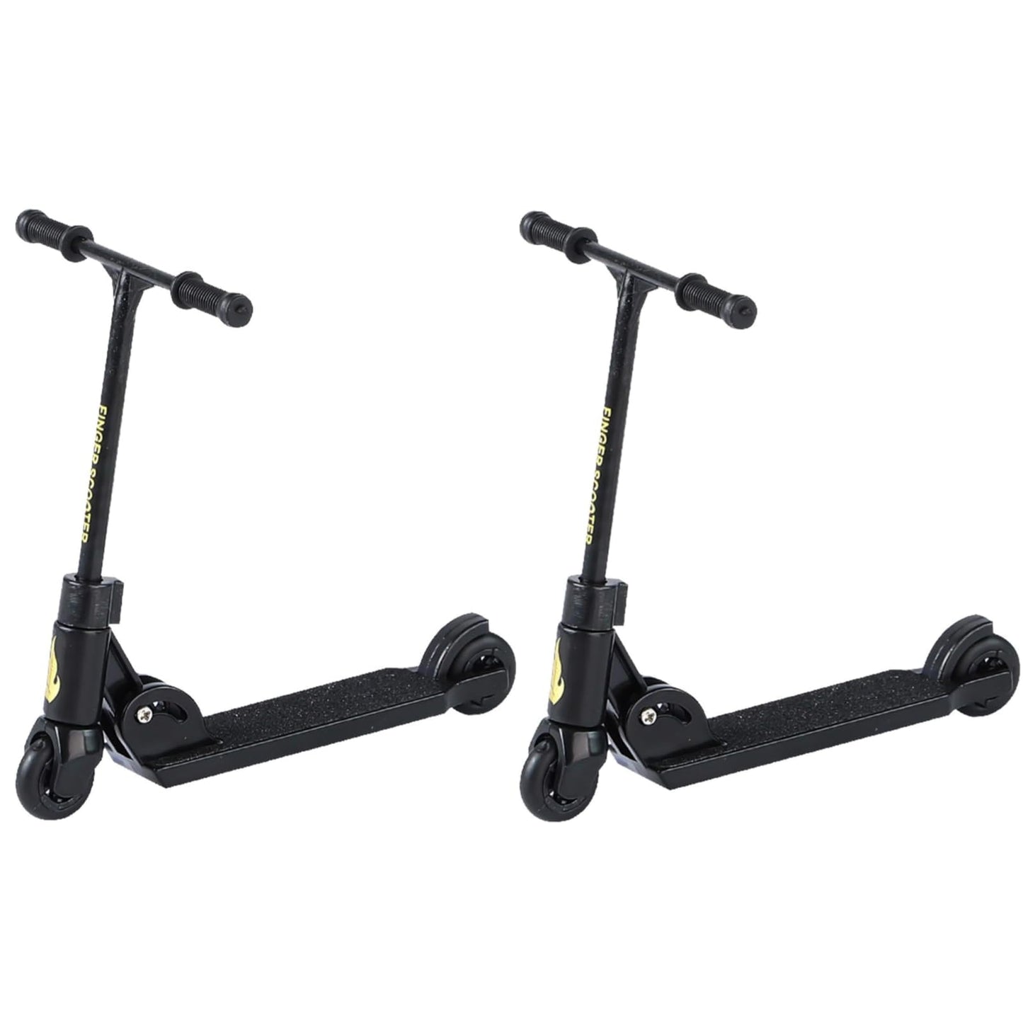 ZhangyiHot 2Pcs Finger Scooter - 2-Wheeled Scooter - Foldable Finger BMX with Brake | Finger Board Accessories for Teen | Educational Toys | Non-Slip