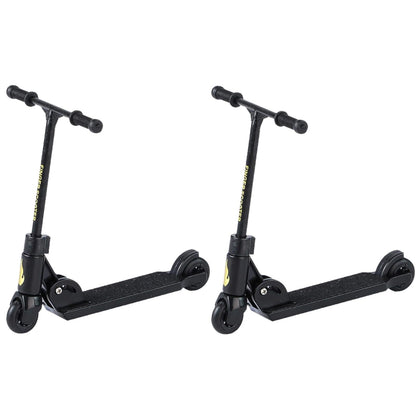 ZhangyiHot 2Pcs Finger Scooter - 2-Wheeled Scooter - Foldable Finger BMX with Brake | Finger Board Accessories for Teen | Educational Toys | Non-Slip