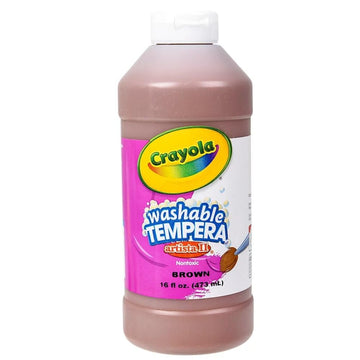 Crayola Artista II Tempera Activity Paint, 16 Fl Oz (Pack of 1), Brown
