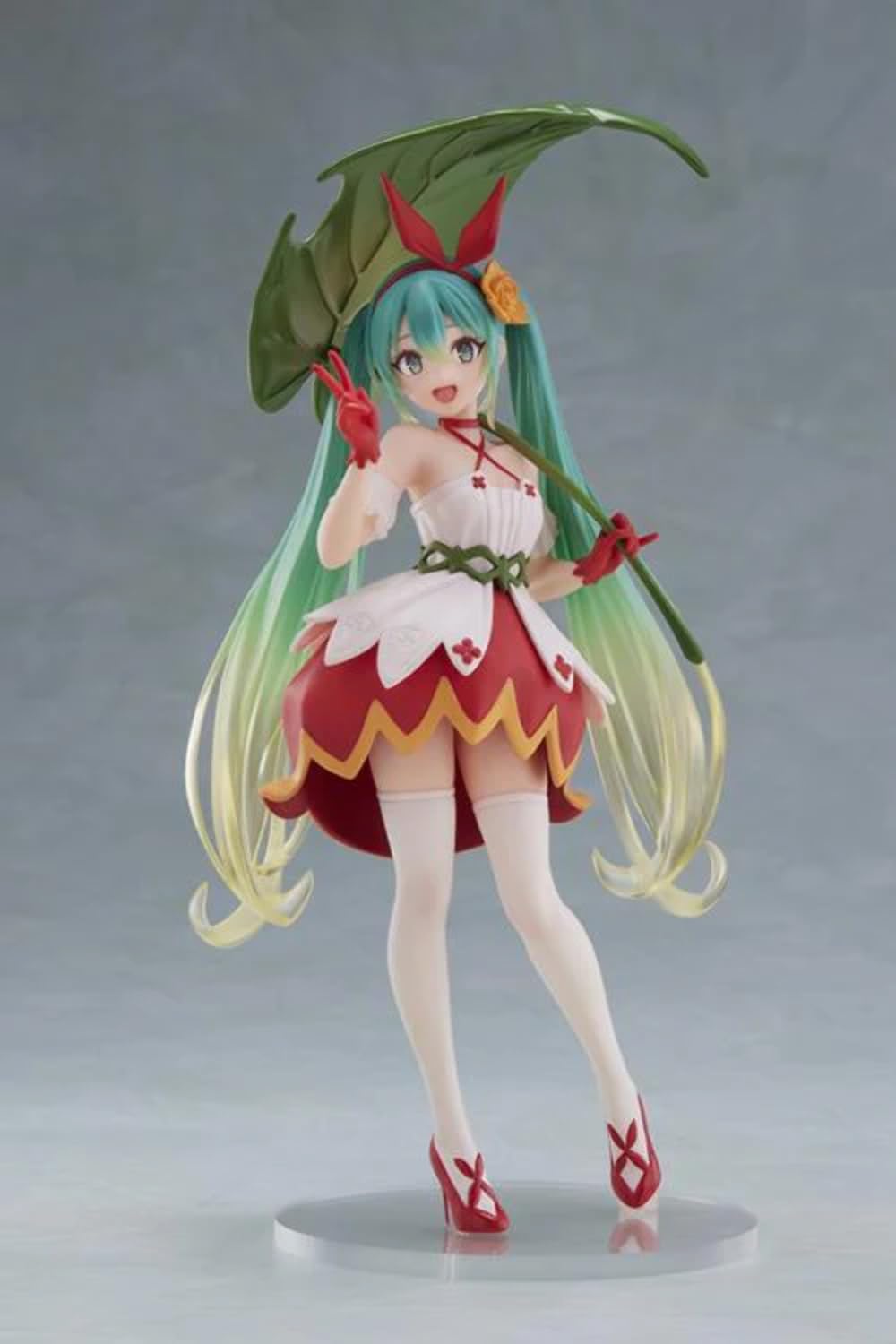 Taito Prize Hatsune Miku Wonderland PVC Hatsune Miku Thumbelina Statue 18cm