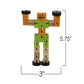 ArtCreativity Wooden Toy Robots 3 Pack | Colorful 5.75 Inch Transforming Action Figures and STEM Blocks for Kids | Educational Puzzle Toys