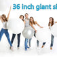 5PCS Big White Balloons Giant 36 Inch Large White Balloon Jumbo Balloon for Birthday Wedding Baby Shower Carnival Party New Year's Day Decorations