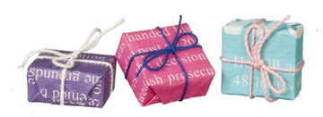 Town Square Miniatures Dollhouse Wrapped Gifts Christmas Birthday Present Boxes 1:12 Shop Accessory