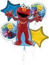 Elmo and Friends 5 piece Balloon Bouquet