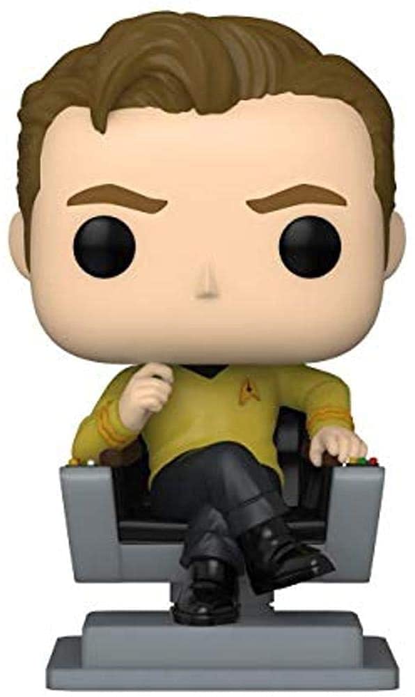 Funko POP Pop! TV: Star Trek - Captain Kirk in Chair Collectible Vinyl Figure, Multicolor, One Size