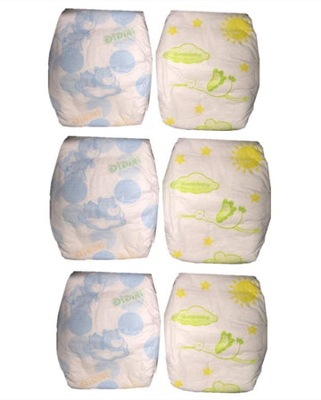 TATU Reborn Baby Dolls Diapers 22 inch Newborn Reusable 6-Piece Pack Fit 18-22in , Alive