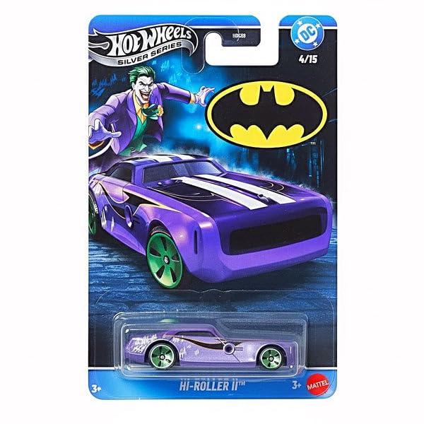 Hot Wheels Batman HI-Roller II 1:64 Scale Die-Cast Vehicle Toy Car Batman Theme