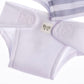 JC Toys Baby Doll Washable and Reusable Eco Diapers 4 Pack Fits Dolls 14 to 18 inch in Blue/White/Grey