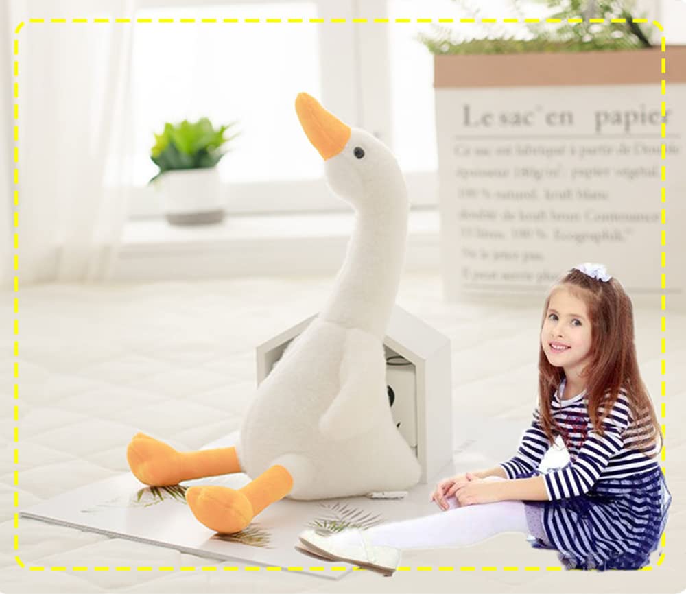 NatureMan 19.7" Swan Stuffed Animal, Cute Soft Goose Toy Plushie Pillow Doll ThrowHugging Cushion Birthday Gifts - Perfect Companion for Kids, Babies