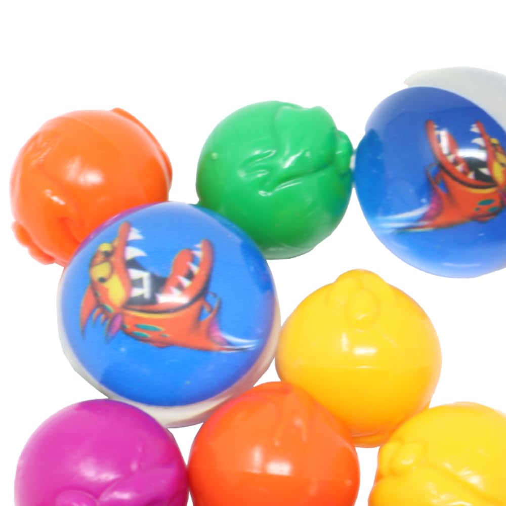 Replacement Parts for Collectible Mattel Game Piranha Panic J5924 - Replacement Set of 15 Marbles - 4 Piranha and 11 Colorful Fish