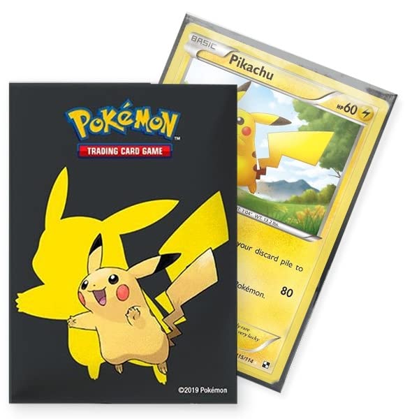 Ultra PRO - Pikachu Pokemon Card Protector Sleeves (65 ct.) - Protect Your Gaming Cards, Collectible Cards, and Trading Cards in Style with The