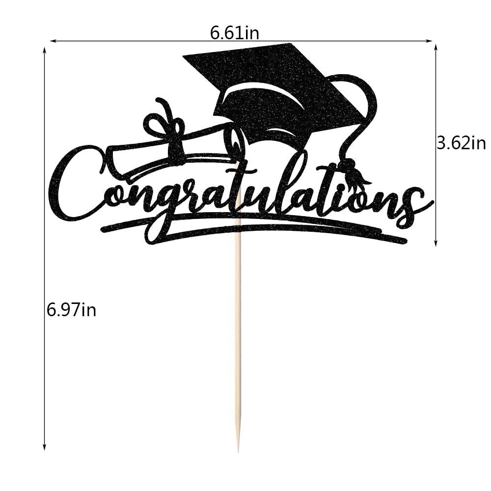 Sodasos Congratulations 2026 Graduation Cake Topper,Congrats Grad Decor