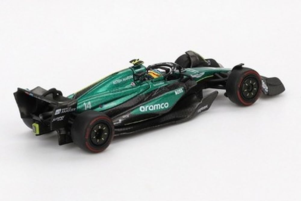 MINI GT AMR24#14 Fernando Alonso F1 Bahrain GP (2024) Limited Edition 1/64 Diecast Model Car MGT00999