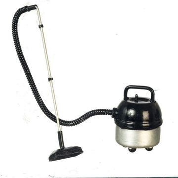 International Miniatures by Classics Dollhouse Miniature Portable Workshop Vacuum Cleaner, Silver with Black