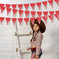 Boao 5 Pack Western Cowboy Party Decorations Bandana Pennant Banner Wild West Decor Western Cowboy Themed Yee Haw Country Party Decoration Supplies