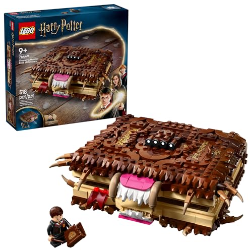 LEGO Harry Potter Chomping Monster Book of Monsters Kids Toy - Pretend Play Set for Boys and Girls, Ages 9+ - Collectible Neville Longbottom
