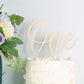 PALASASA First Birthday Wood One Cake Topper,1st Birthday Cake Decor