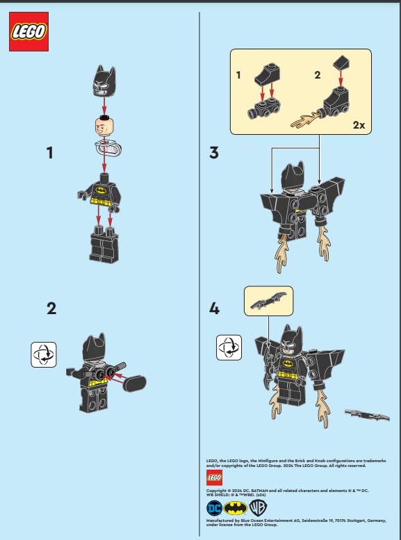 LEGO Superheroes: Batman Minifigure with Jetpack