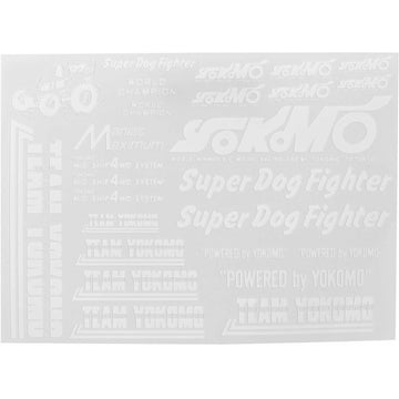 Yokomo ZCD4W Super Dog Fighter Decal Set (White)